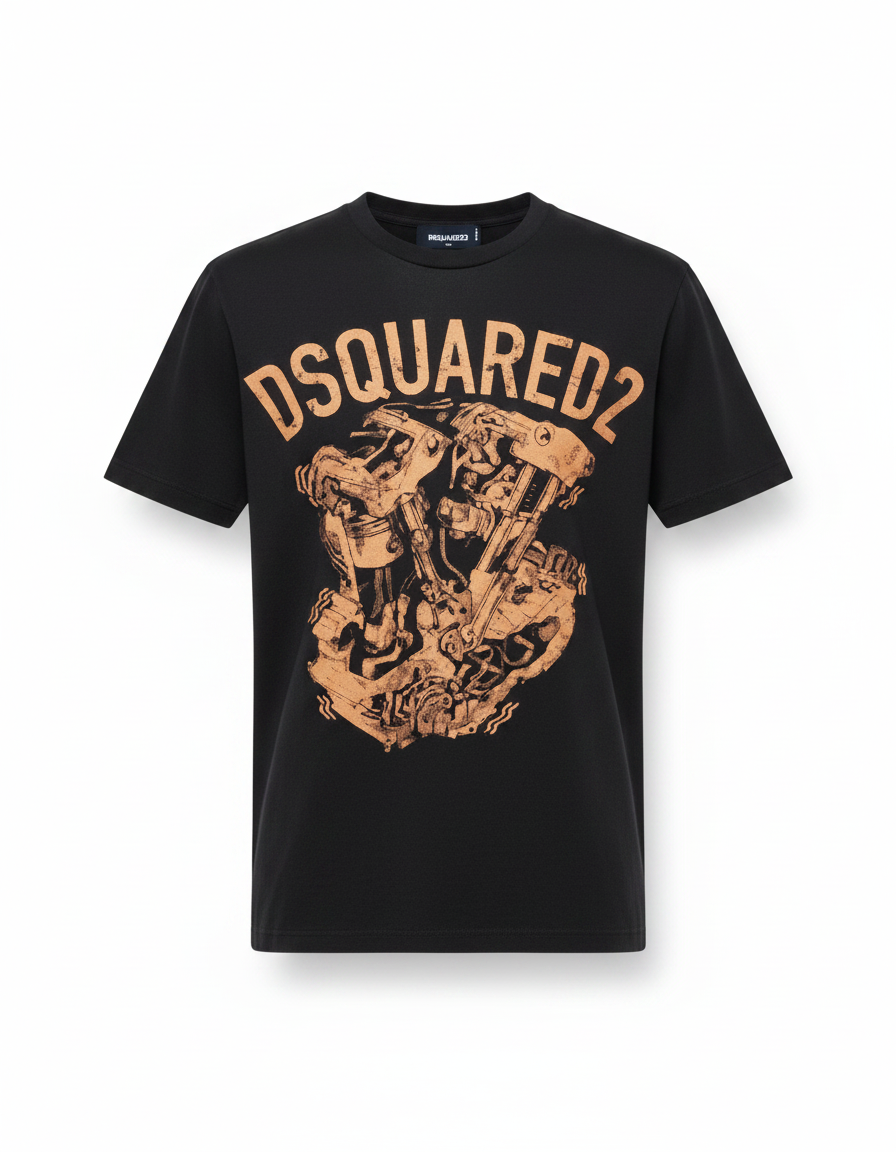 Футболка принт мотор лого