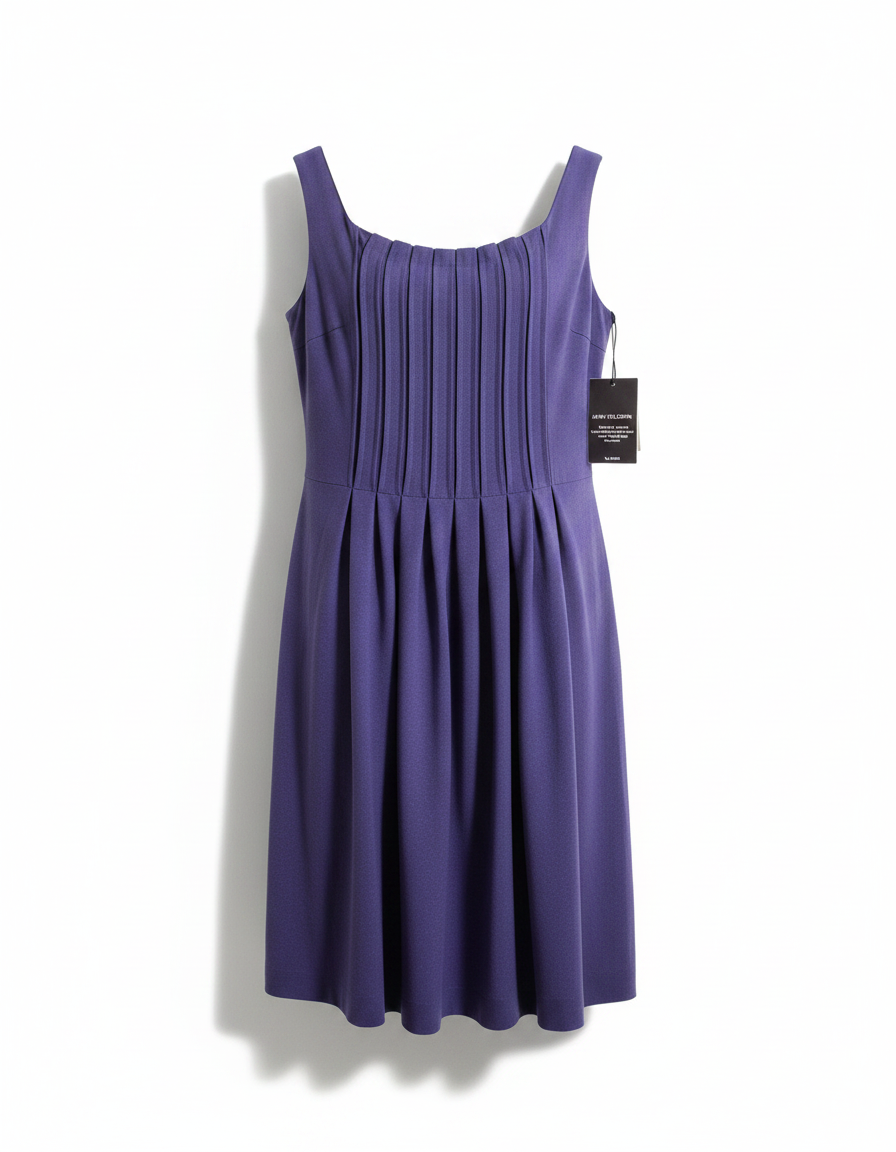 Сарафан джерси перед вертик строчки складки