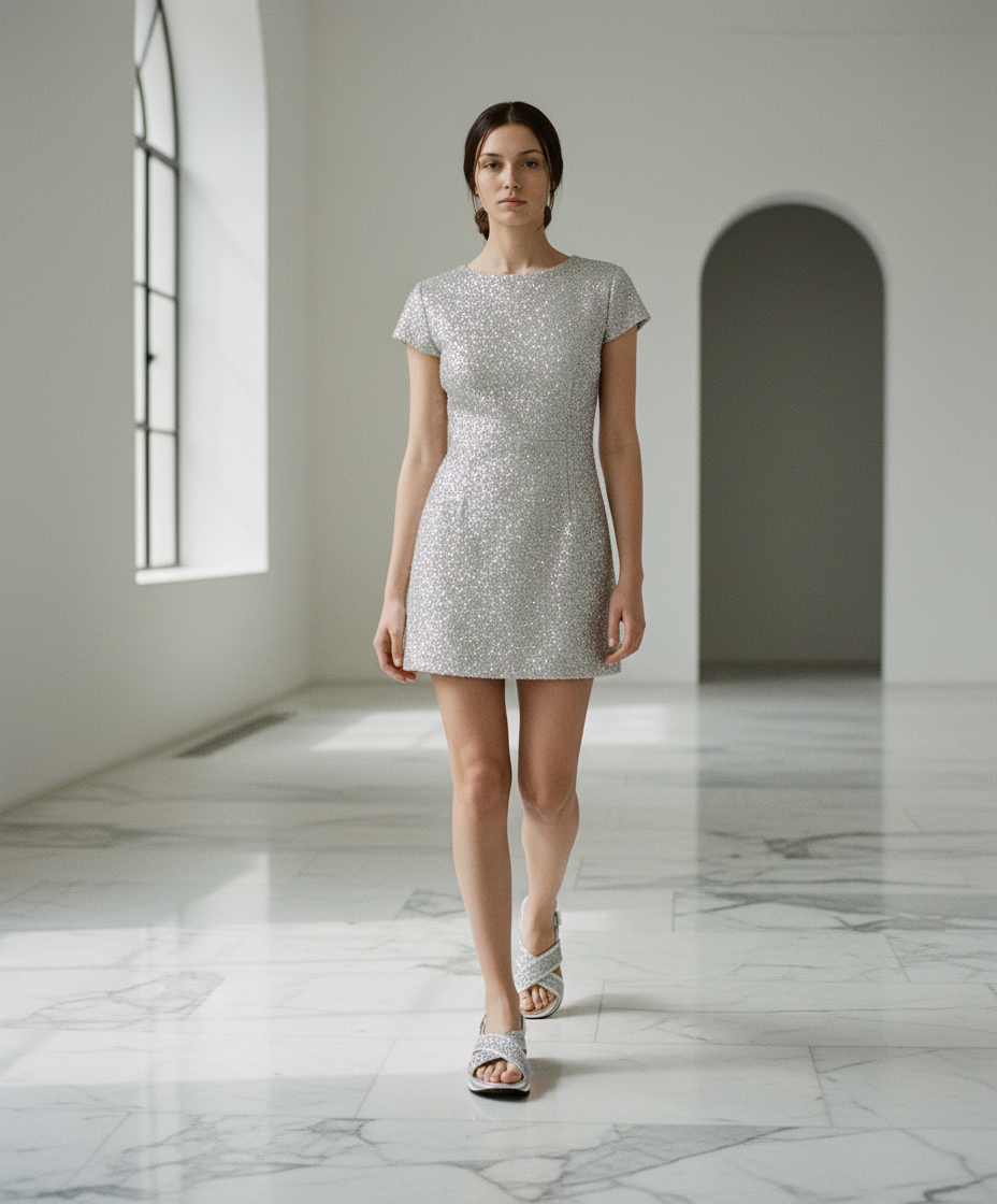 Босоножки танкетка крест накрест глиттер — фото 3